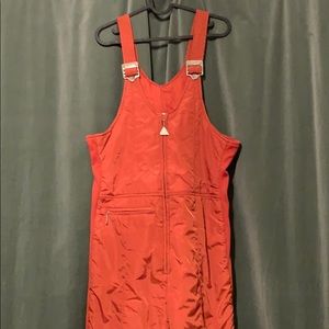 Vintage rust snuggler bibs men’s size read notes